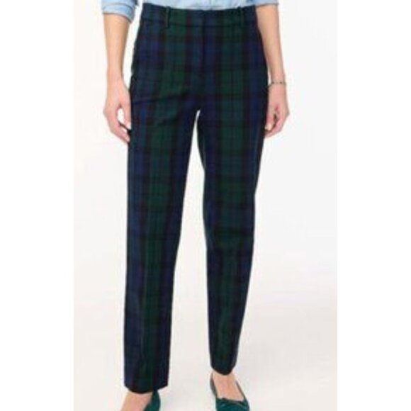 Abercrombie & Fitch Plaid Dress Pants Women’s Size M holiday Tartan - Picture 3 of 3